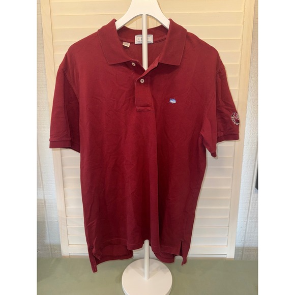 Southern Tide Other - Southern Tide Polo Shirt Men Garnet SC Gamecocks Skipjack Size Large